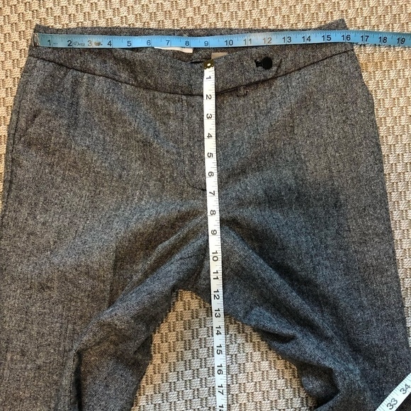 CALVIN KLEIN Pants Women's Size 10 Black White Wool Blend Tweed Classic Fit - Picture 5 of 16
